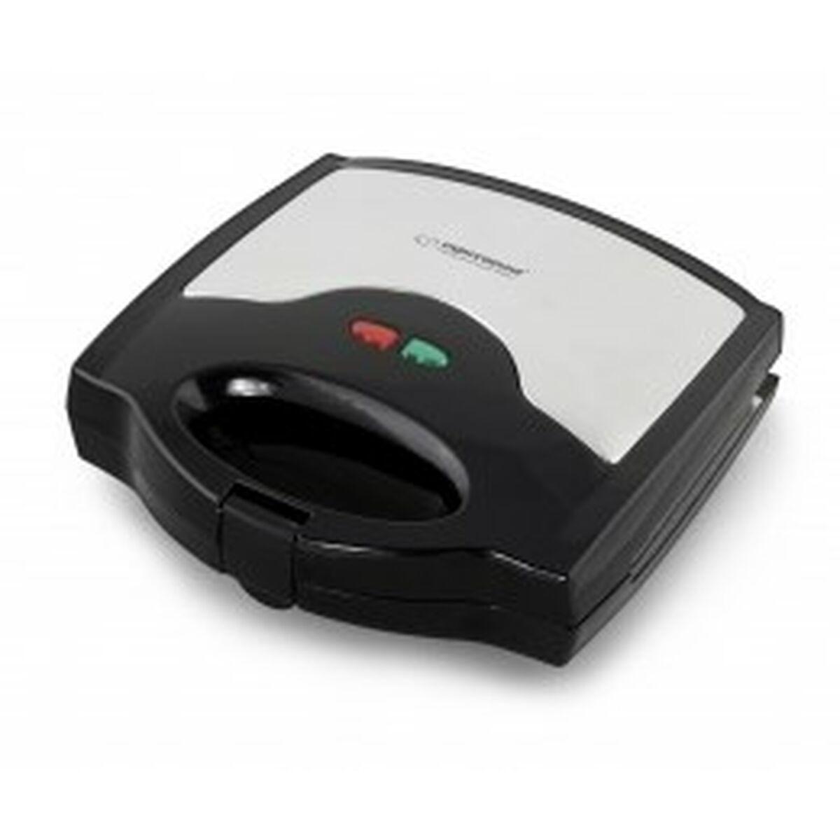 Esperanza Schwarz/Grau Sandwichmaker Ekt005 700W 2 Sandwiches - Bild 3