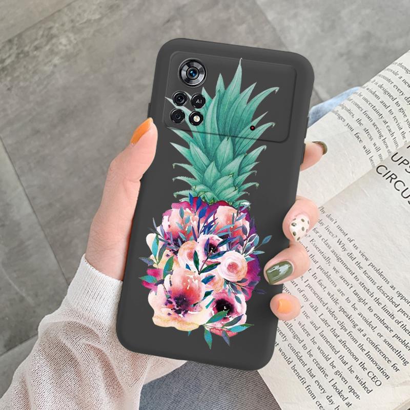 For Poco X4 Pro 5G M4Pro Cover Funda Vintage Flower Leave Protective Cover TPU Capa For Xiaomi Poco X4 Pocox4 X 4 M4 Pro Coque