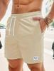 Pantaloncini Sportivi da Uomo in Velluto a Coste Monocolore con Lacci 2026