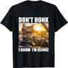Cool Cat Driving Don’t Honk I’m Iconic Cat Meme T-Shirt