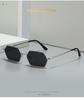 Metal Small Frame Polygonal Sunglasses For Women Trendy Retro Glasses Personality High-end Sunglasses 340