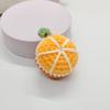 Fashionable Handmade Keychain Accessory Wool Crochted Fruit Pendant Accessories Stylish Women Girls Bag Decoration