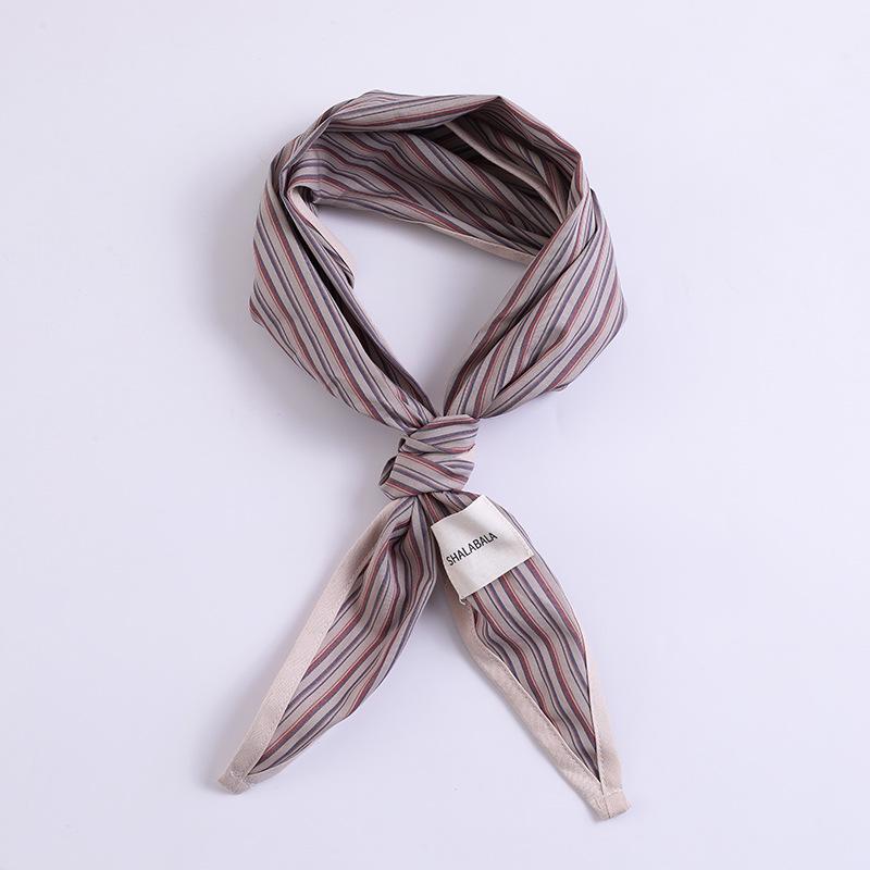 

Треугольное полотенце в полоску для малыша, новое весенне-летнее, на завязках, с милыми кроличьими ушками, дорожный солнцезащитный платок, аксессуары для волос, головной убор