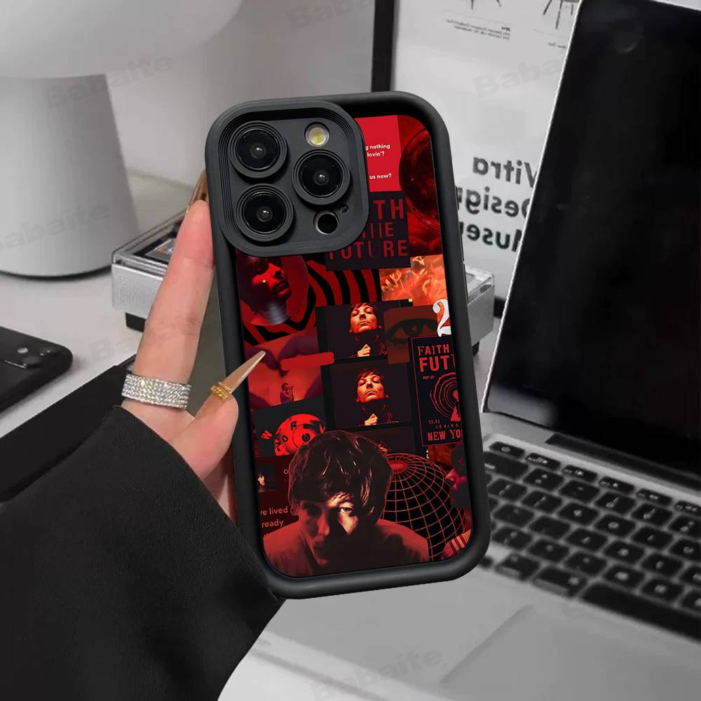 L-Luis M-Miguel Singer For IPhone 17 Pro Max 16 15 14 13 12 11 Plus Black Soft Phone Cover