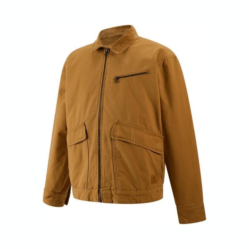 Timberland Washed Canvas Insulated Puffer Jacket Men's Khaki A5MAE-P47
