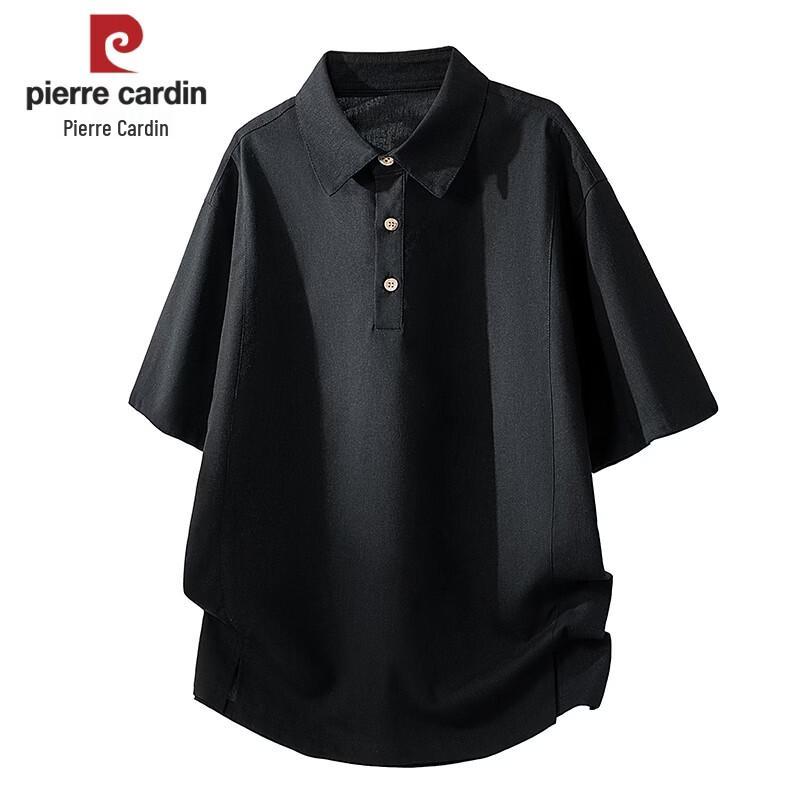 Pierre Cardin Men s Breathable Tencel Linen Polo Shirt L