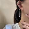 Gu Maoning, Gypsy Ear Clip Tassel Pearl No Ear Piercing Earrings Long High-End Multi-Layer Zircon Ear Bone Clip