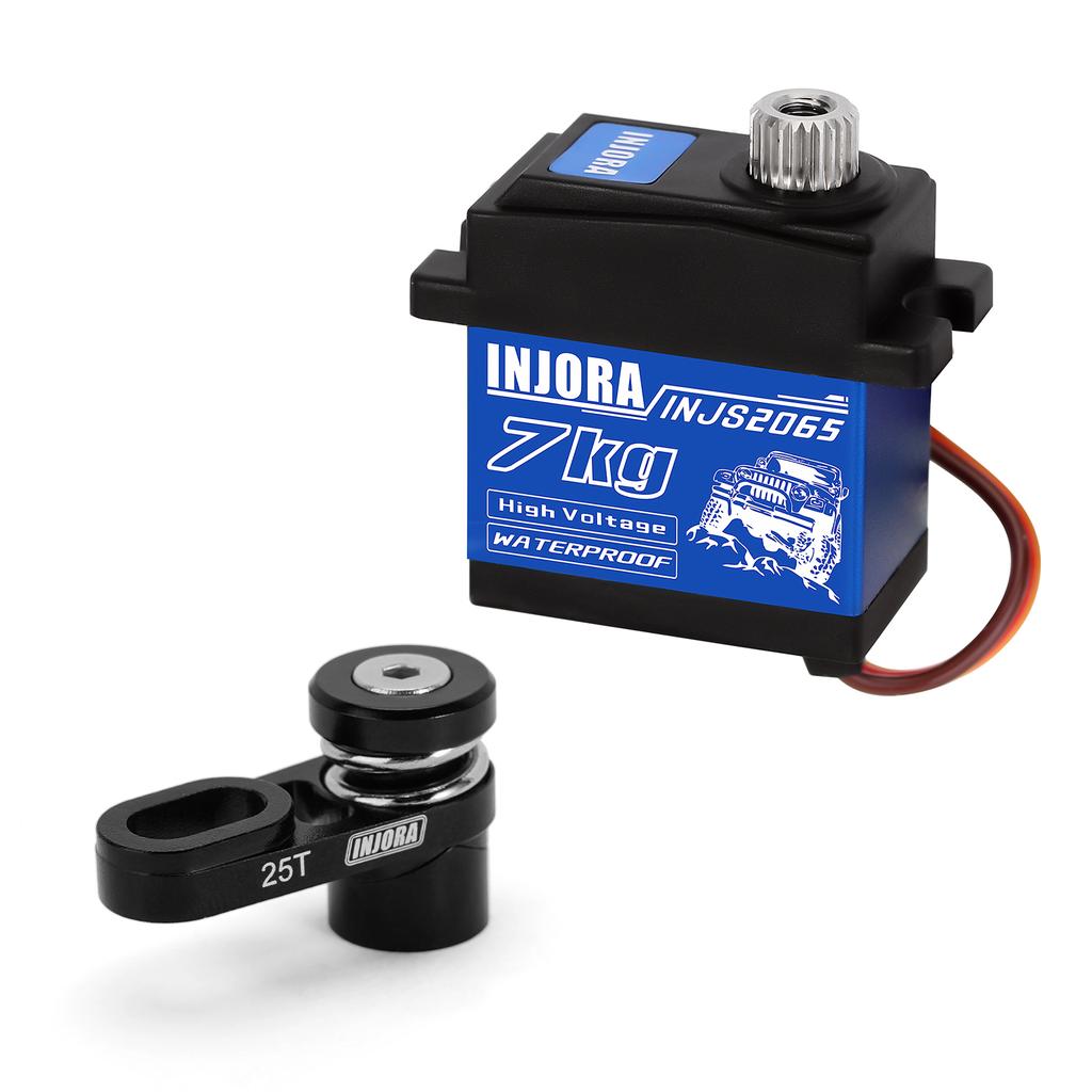 INJORA 25T Aluminum Transmission Shift Unloading Servo Horn for 1/10 RC Crawler Axial SCX10 PRO Upgrade