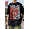 Gorillaz Album Graphic Fashion Summer Men's T-Shirt Unisex O-Neck Cotton Short Sleeve Oversized Outdoor
