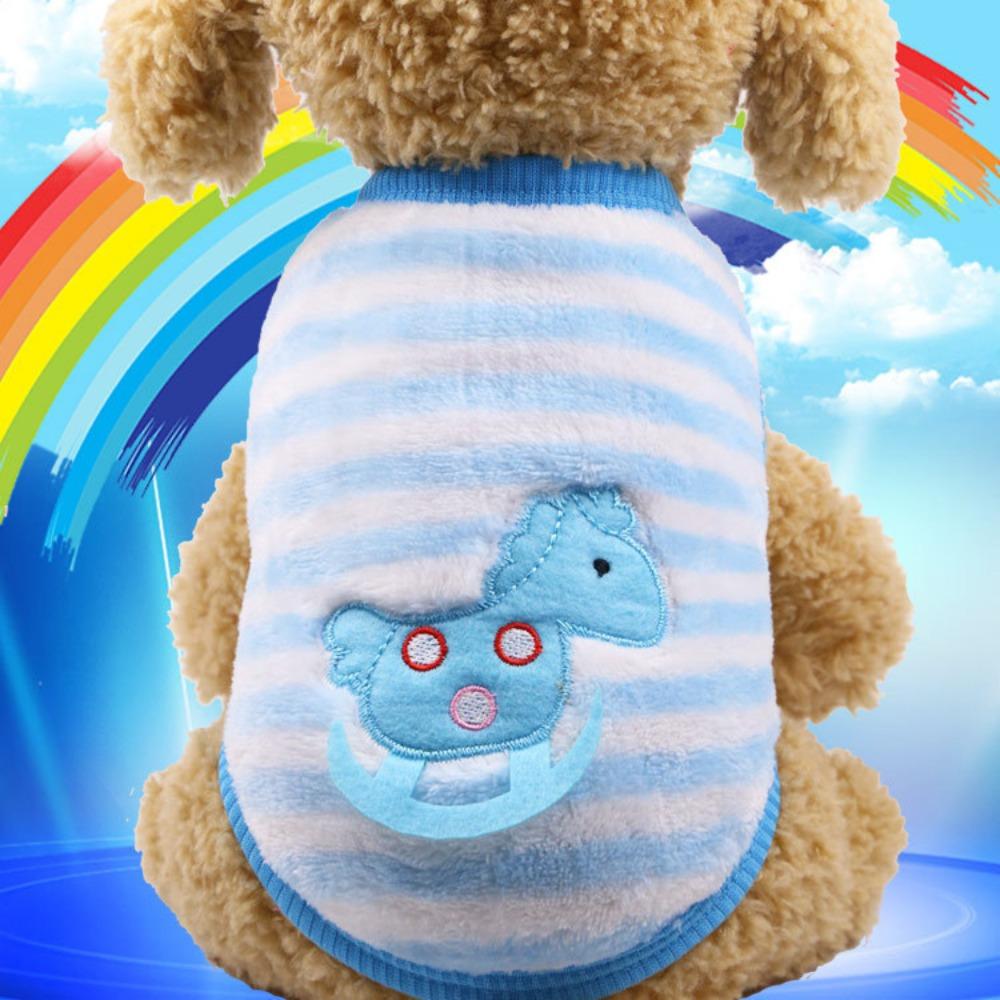 Flannel Warm Teacup Dog Milk Dog Dog Cat Teddy Clothes Vest Pet Supplies