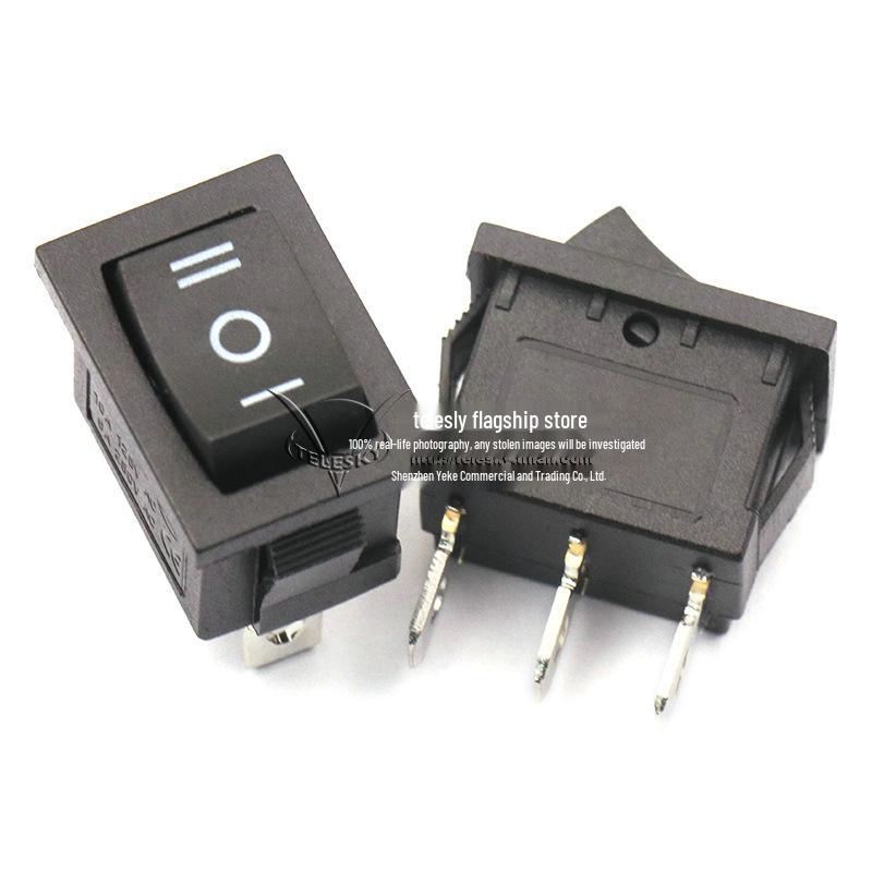 Boat-Shaped 3-Pin Rocker Power Switch - SPDT, 3-Position