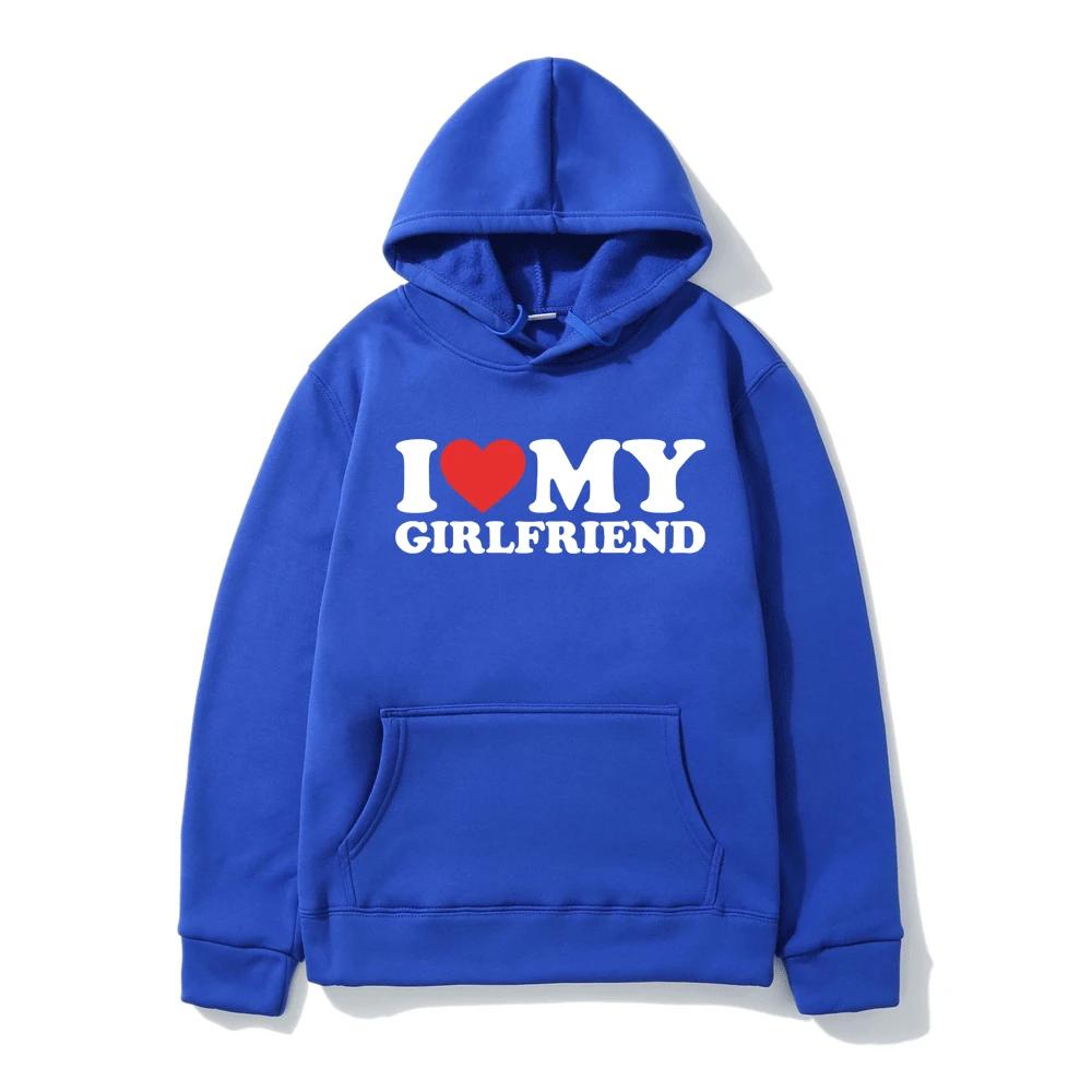 Lustige „I Love My Girlfriend“-Hoodies für Herren und Damen, Y2k-Hoodie, Streetwear, mit Kapuze, Sweatshirts, Pullover, Unisex, Trainingsanzug, Kleidung