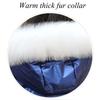 Winter Women Mid-length Parkas Jackets Casual Female Thicken Warm Hooded Jackets Coat Windprood Shiny Parka Coat with Fur Collar