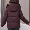 Plus Size XL-5XL Fashion Winter Woman Parkas Hooded Thick Warm Jacket Loose Middle Age Women's Coats