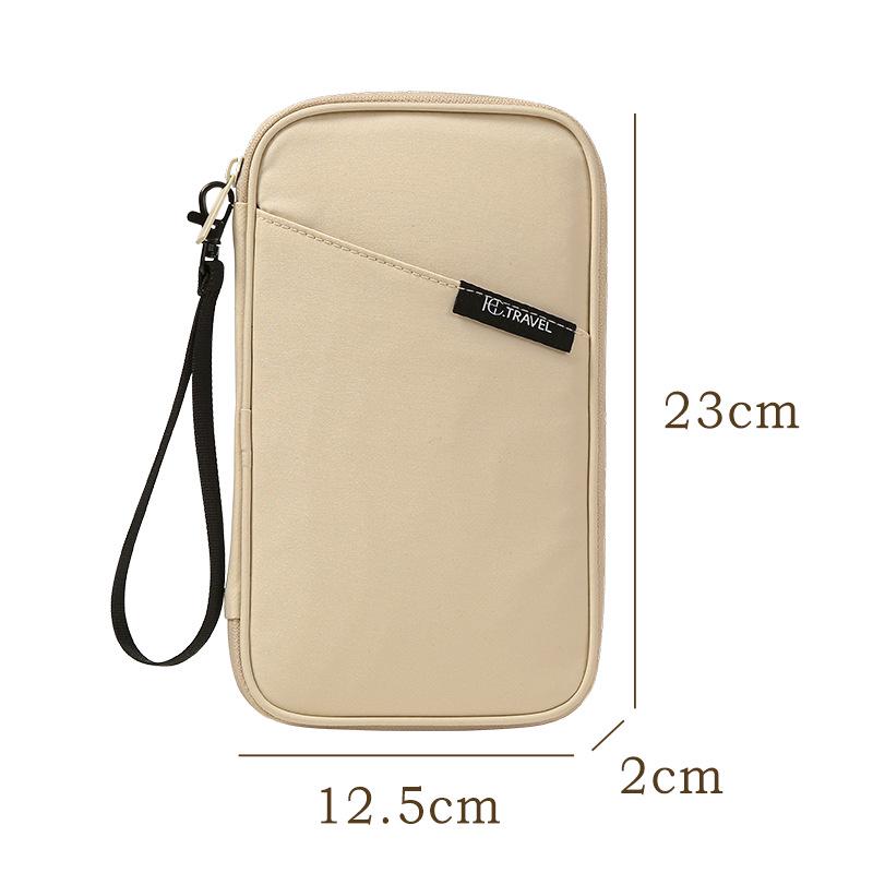 Unisex Passport and Ticket Holder, Anti-theft Multifunctional Travel Document and Credit Card Bag