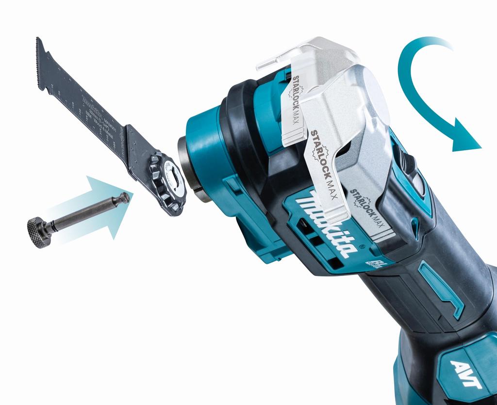 Makita 40Vmax Cordless only and case sold TM001GZ Multi-Tool [Tool / Battery, charger, separately]