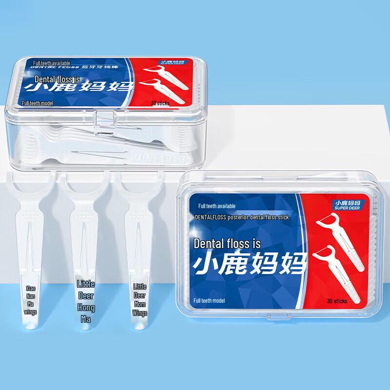 Little Deer Mom Full-Tooth Dental Floss Picks