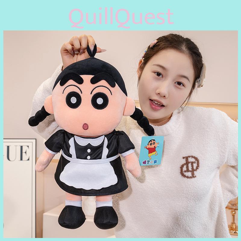 Shin Crayon Chan Maid Plush Toy Cute Girlfriend Sofa Decor Gift Birthday Doll