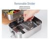 Cutie de prânz Bento din oțel inoxidabil 304 pentru copii - Calitate alimentară, Etanșă, Depozitare pentru picnic în aer liber