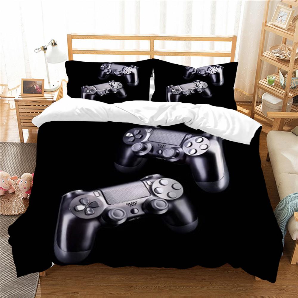 Home Textiles Bed Set 3D Gamepad Print Pillowcase Comfortable Comforter Duvet Covers Microfiber