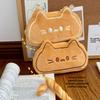 Caramel Cat Pen Case Plush Stationery Bag Cute Pencil Case  Birthday Gift
