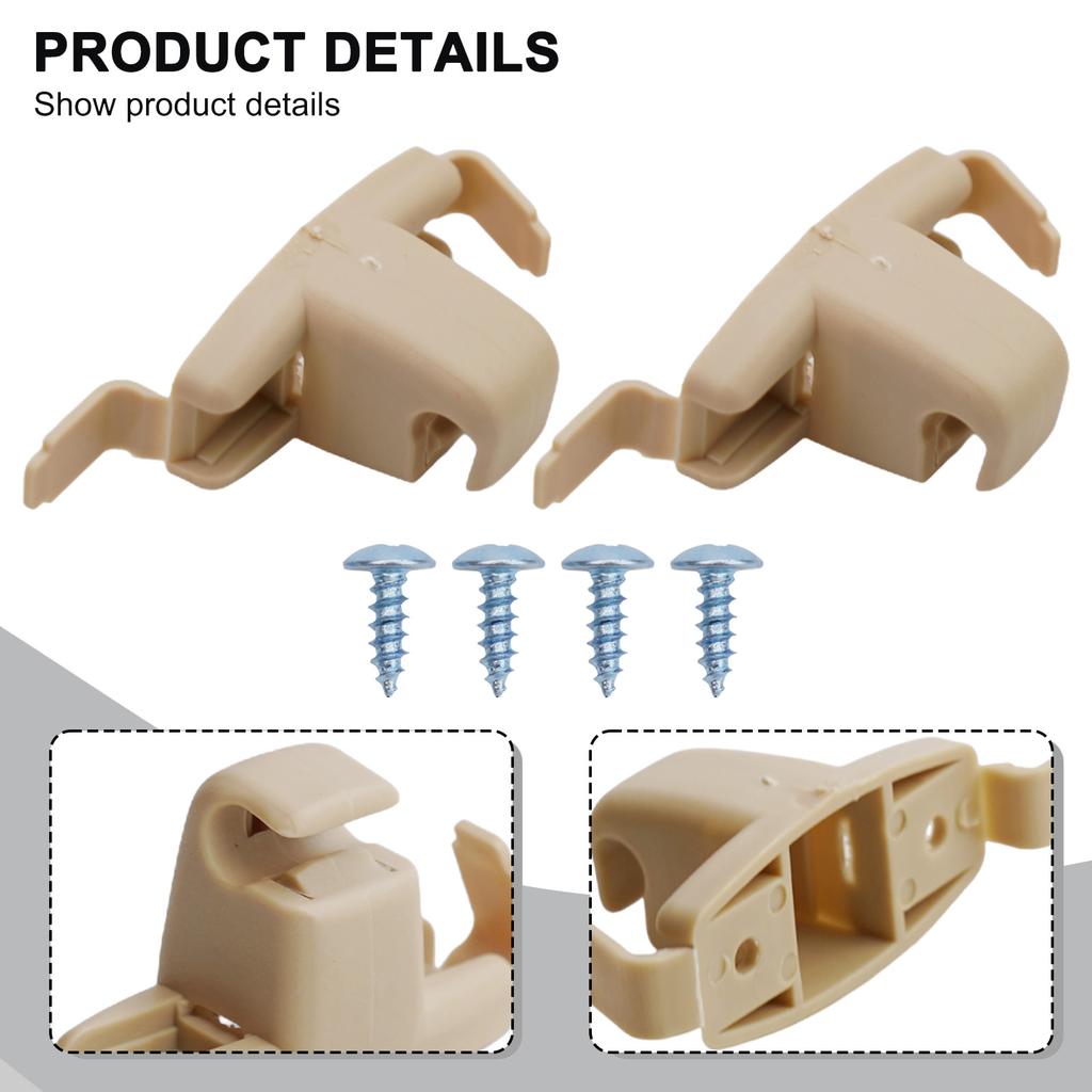 2 szt. Uchwyt Klipsy do Osłony Przeciwsłonecznej Szyna Osłony Przeciwsłonecznej Do BMW 1999-2006