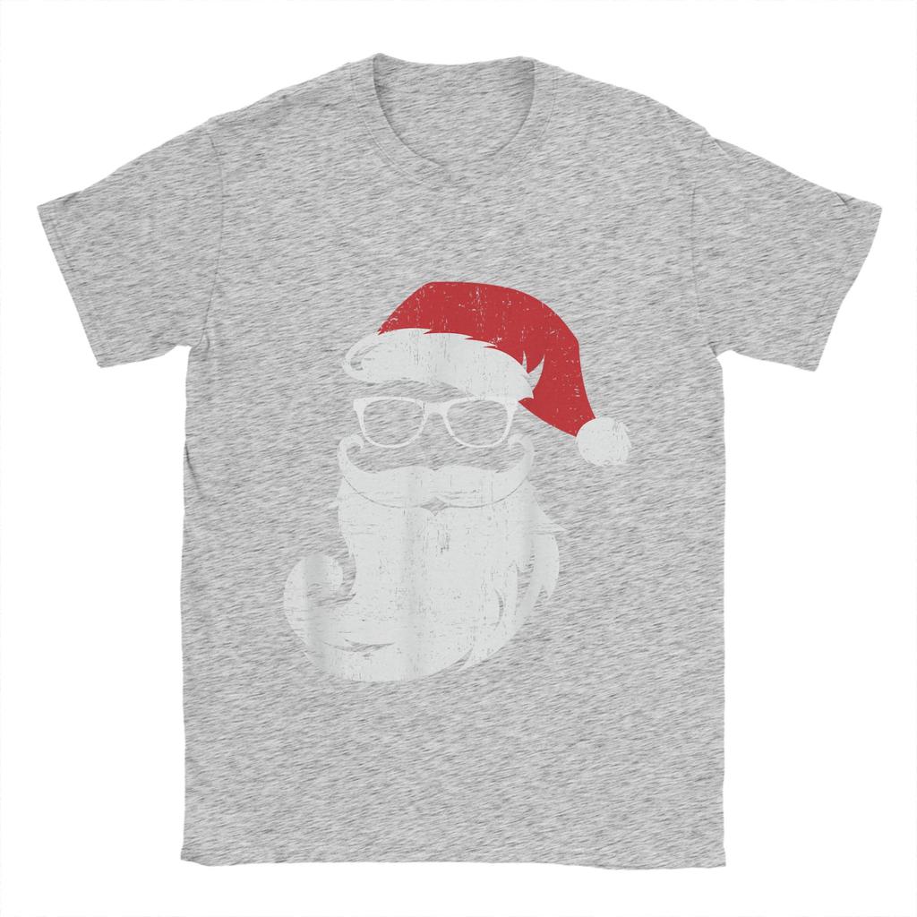 Christmas and beer Cotton T Shirt For Men Summer  Vintage T Shirts Round Neck Novelty Tee Shirt Oversized Hot Sale Tops