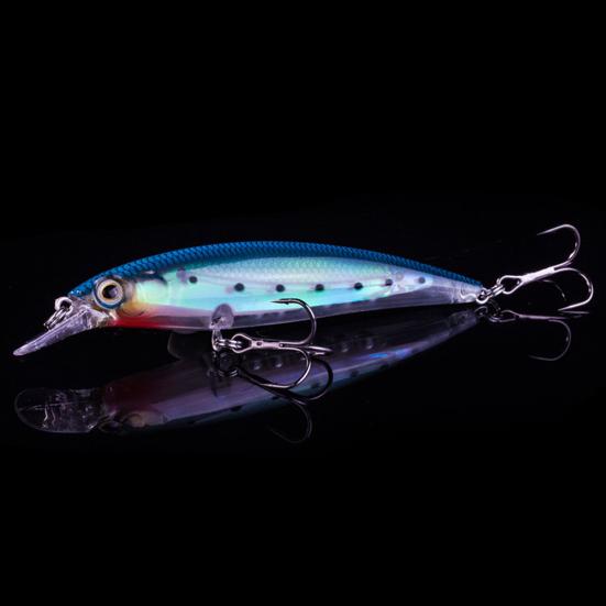11cm Luminous Fishing Wobblers Minnow Artificial Fish Lures Bait Tackle Tool