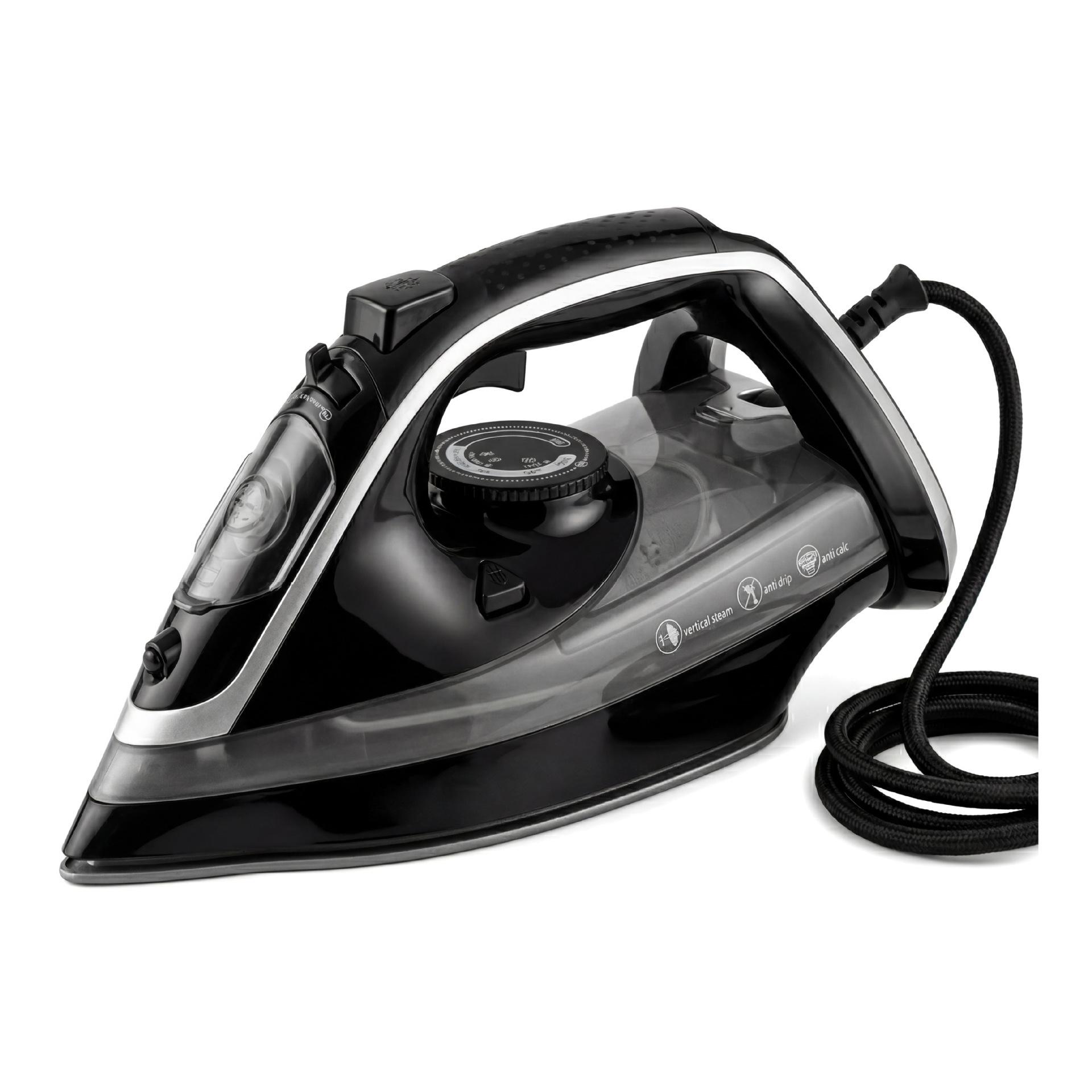 

European Standard 2400W Handheld Steam Iron with 400ML Tank & Ceramic Soleplate EU Standard 220V чёрный