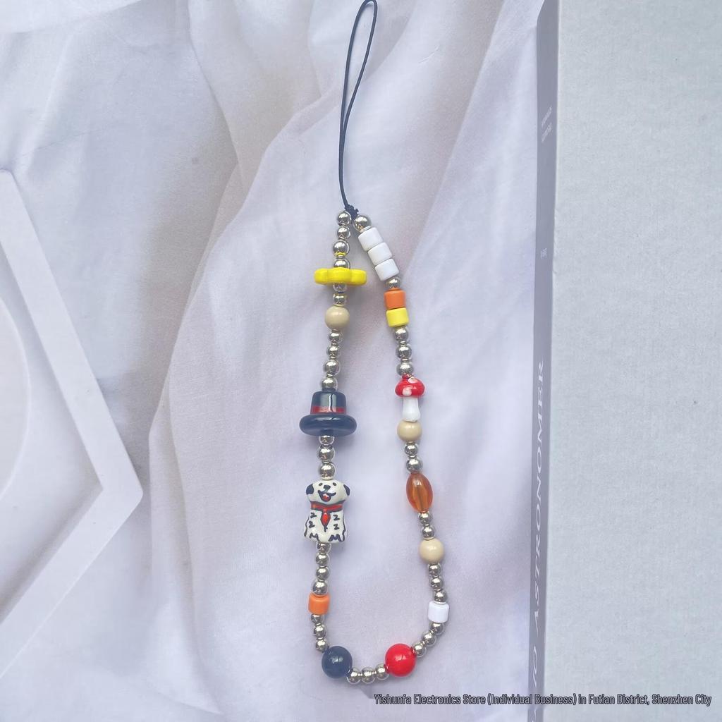 Luxury Beaded Phone Lanyard for Small Dogs & Camera