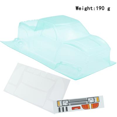 Unpainted Body   Cover 1Celsius10 Remote Control Truck Cab PC Clear Body Replacement for 313 Wheelbase 90046 90047 Remote Control Modification