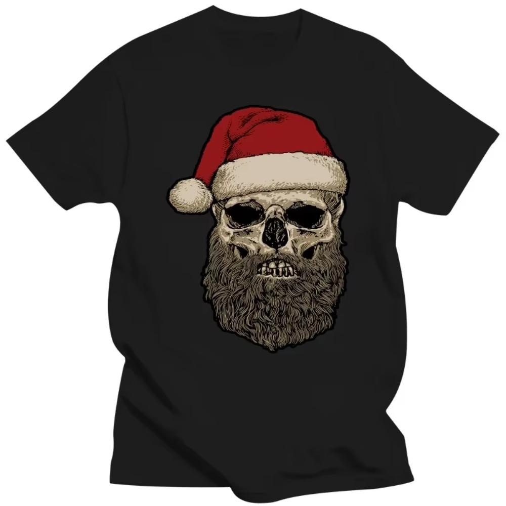 Famous Brand Design Summer New Print Man Cotton Fashion Santa Claus Hipster Beard Christmas Men'S T-Shirt Family T Shirts