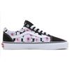 Vans Old Skool Hibiscus Check Casual Low Top Skate Shoes Unisex Sneakers Black White Pink VN0007NTBM8