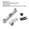 Metal Servo Arm Car Linkage Link Rod Crawler Auto Upgrade Spare Parts Modified Set Supplies Replacement for 144010 144001