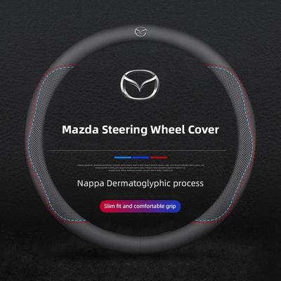 2025 Fierbinte 38cm husă din piele pentru volan auto fibră de carbon pentru Mazda MX-5 CX-30 CX-3 CX-8 CX-5 CX3 CX5 CX4 cx30 cx8 accesorii auto