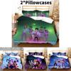 Kpop Demon Hunters Threepiece Bedding Set With Print For Modern Bedroom Decor