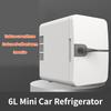 48W 6L Mini Car Refrigerator Large Capacity Small Freezer Car Home Dual Use Refrigerator Low Noise Fridge 174x235x239mm