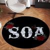 Sons Of Anarchy (5) Round Office Rug Decorative Floor Rug for Office Bedroom Living Room and Home Space