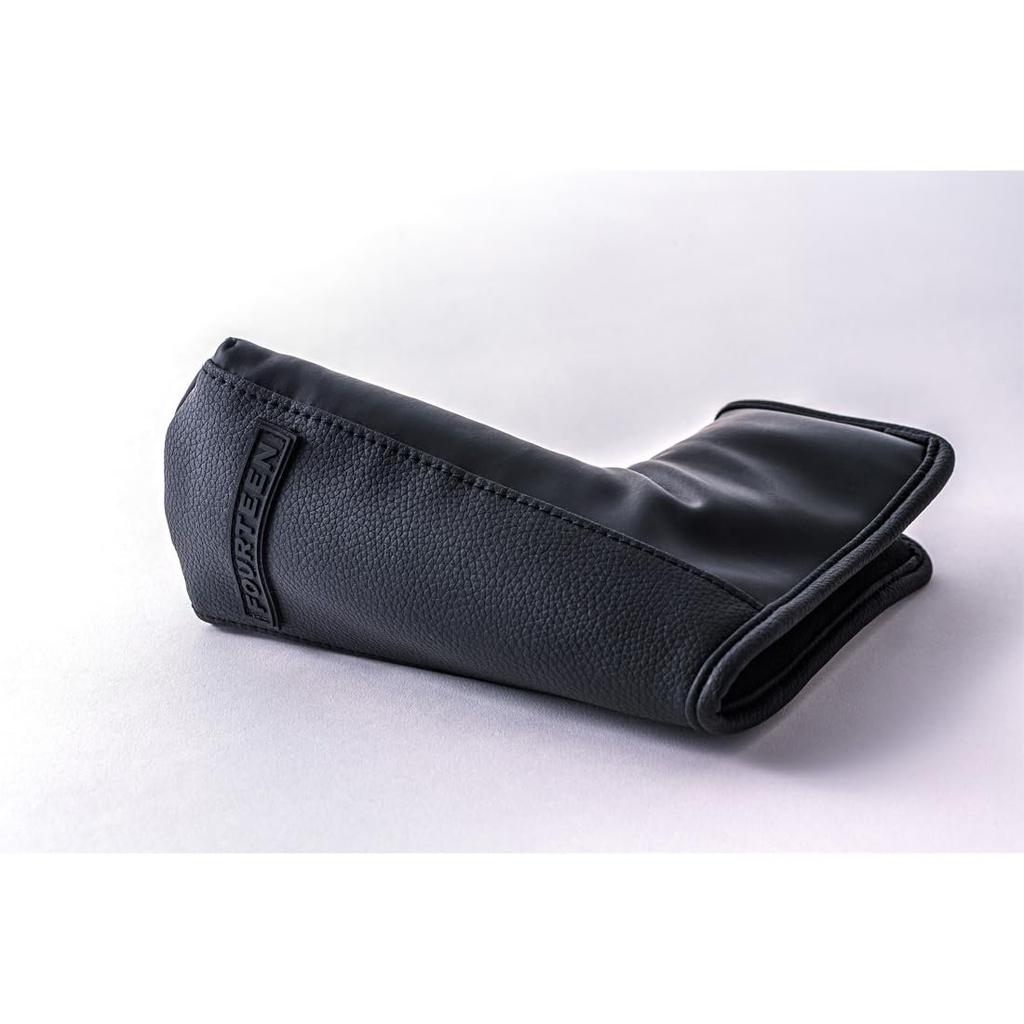 Fourteen Golf Putter Head Cover Blade Pin Type Black Synthetic Leather HC0511 Protective Club Cover