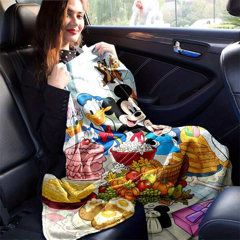 1pc, Disney Friends Gather for a Festive Feast: Perfect Home Decor with Cozy Throw Blankets! Ideal as Gifts, Flannel Blankets, Bedroom, Living Room