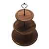 Wood 3 Tier Dessert Stand Cupcake Stand Table Sweet Dessert Snacks Fruits Pastry Rack Dark Color