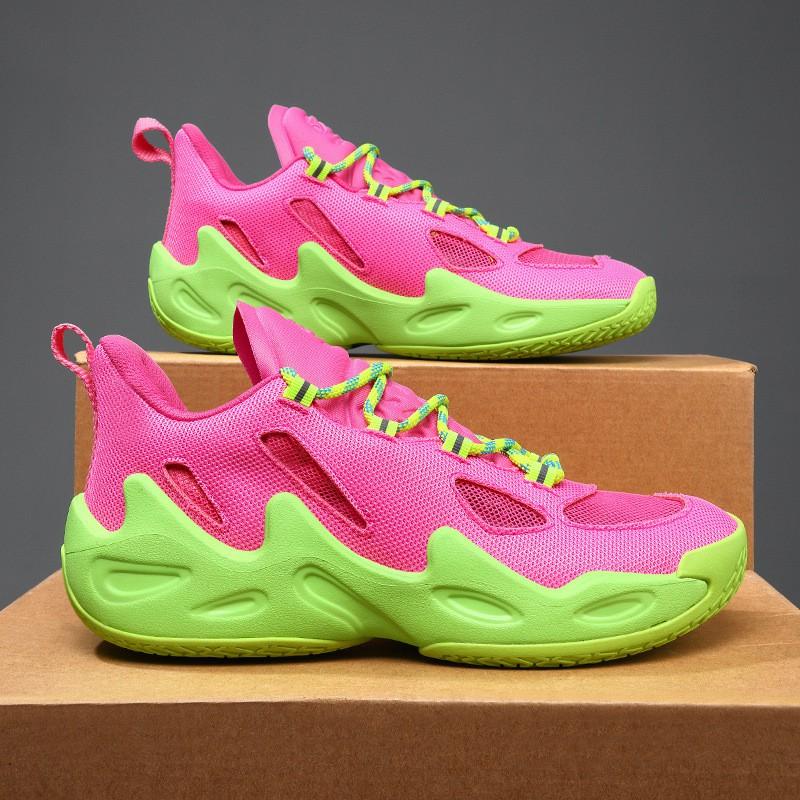 Mens Wide Fit Basketball Shoes Mid-Cut Breathable Mesh Sneakers Youth Sports Training Casual Wear