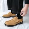 Fashion Luxurious Men Dress Leather Loafers Shoes Fashion Double Buckle Casual Shoe Brand Man Fit Classic Party British Style Men Shoes