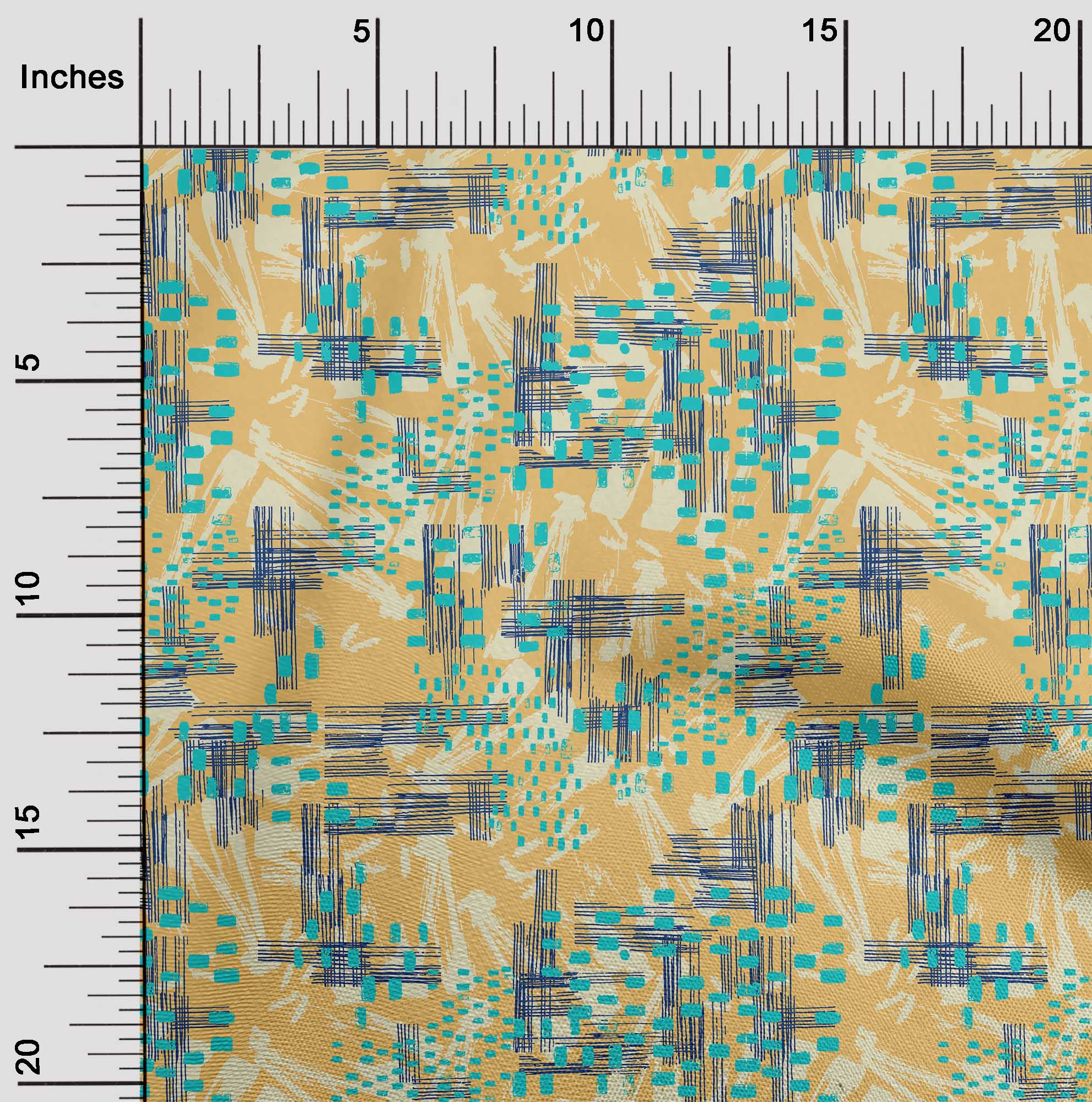 

OneOone Cotton Flex Blue Fabric Geometric Texture Одяг своїми руками Тканина для стьобання Тканина з принтом на ярди 40 дюймів 42 Inch Wide - Viscose Chiffon ucla золотий колір