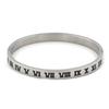 New Brand Luxury Enamel Stainless Steel Roman Numeral Bangles for Women Titanium Steel Jewelry Accessories Lucky Gift