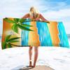 1pc Style Blue Mandalay Pattern Beach Towel,Ultra-Fine Fiber Beach Blanket,Highly Absorbent Bath Towel,Suitable For Summer