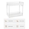 Bathroom Storage Rack with Hooks Pockets Drainage Double-layer Large Capacity And Pull-out Drawer Anti-skid