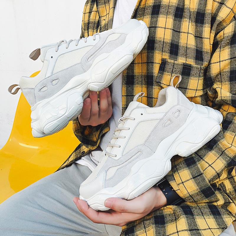 Fashion 2024 Autumn New Korean Version Trend Sports Shoes Men's Fashion All-match Comfortable Platform Outdoor Casual Shoes Men21