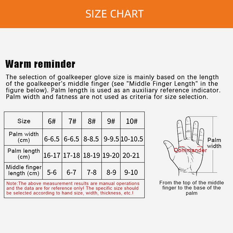 Football Goalkeeper Gloves Thickened And Wear-Resistant Football Protection Adults Teenager Goalkeeper Football Goalie Gloves