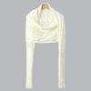 Scarf With Sleeves Women Soft Knitted Wrap New Fashionable Pullover Shawl Windproof Warm Autumn Winter Poncho